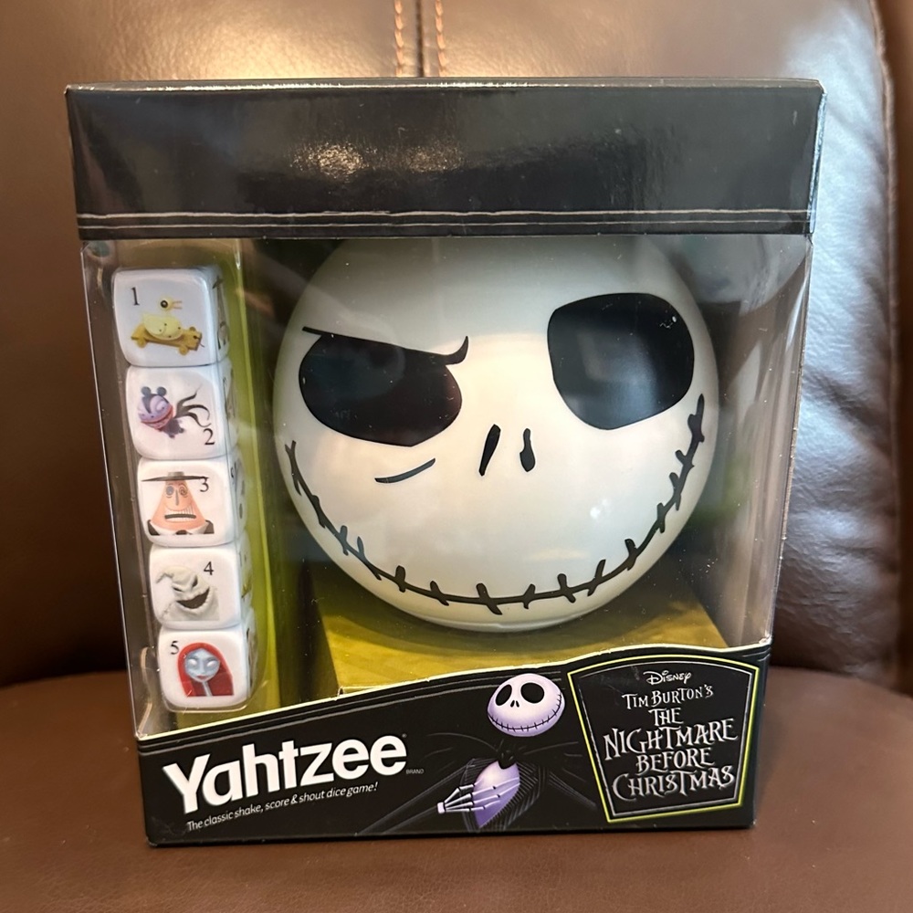 The Nightmare Before Christmas Jack Skellington Yahtzee Dice Game. BRAND NEW!